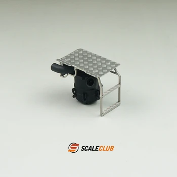 Scaleclub1 / 14 ıveco ıveco hava filtresi metal merdiven sırtı meclisi tamiya lesu DIY modeli