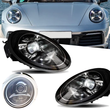 Far Porsche 911 İçin LED Farlar 2012-2018 Kafa Lambası Araba Styling DRL Sinyal Projektör Lens Otomotiv Aksesuarları