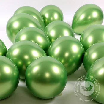 12 inç Metal Meyve Yeşil Balonlar Gelişmiş Gri Yaratıcılık Düğün Doğum Günü Partisi Noel Dekorasyon Kıdemli Helyum Globos