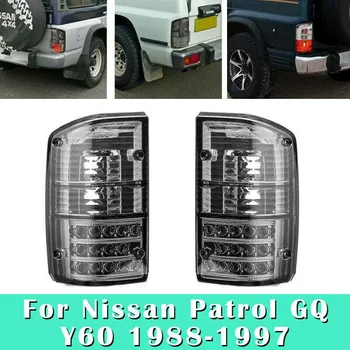 Çift Sağ ve Sol Araba Oto Arka Kuyruk Fren İşık Lambası Duman Aksesuarları için Fit Nissan Patrol GQ Y60 1988-1997