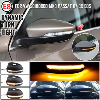 VW Scirocco için MK3 Passat B7 CC EOS Beetle Dinamik Ayna Göstergesi Flaşör Yan Ayna LED sinyal lambası sıralı ışık