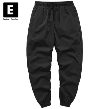 Joggers Erkekler Streetwear Sweatpants kalem pantolon Yaz Sonbahar Fonksiyonu Siyah Ayak Bileği uzunlukta Pantolon Harajuku Pantolon Elastik Bel