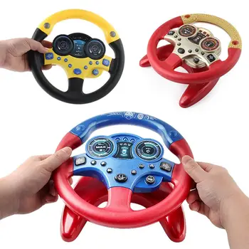 Araba Simülasyon direksiyon ışıklı oyuncak Ses Uzaktan Kumanda Çocuk Erken Eğitim müzikli oyuncak Hediyeler Çocuklar için Çocuk