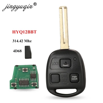 jingyuqin Uzaktan Anahtar 3 Düğmeler 4D68 Çip 314.4 MHz FOB Lexus RX330 RX350 RX400h HYQ12BBT 89070-48821