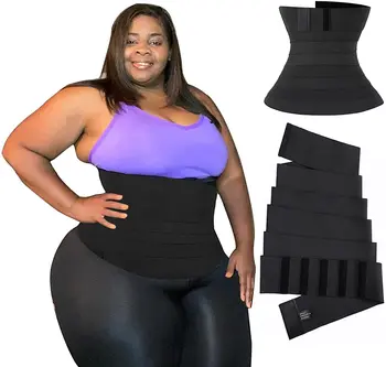 Karın Sarar Karın Yağ, Yükseltilmiş Bel Sarar Mide Wrap Artı Boyutu Kadınlar için Vücut Wrap Shapewear Artı Boyutu
