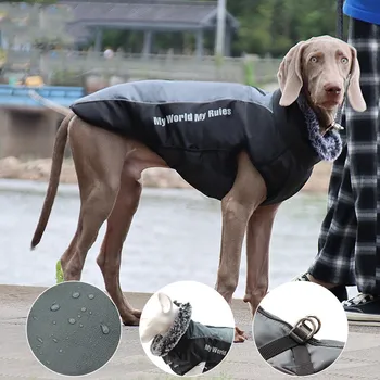 Yeni Kış Giysileri Sıcak Yansıtıcı Kalın Ceket Köpek Pet Köpekler Kostüm hafif Dört Ayaklı Ceket Büyük Köpekler İçin Evcil Hayvan Ürünleri