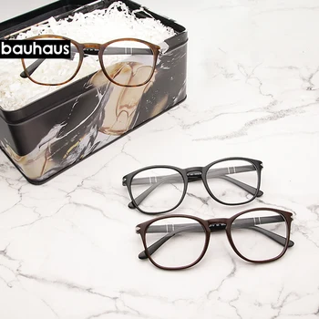 Kadın ultem Gözlük Çerçeve Erkekler Vintage Yuvarlak Şeffaf Lens Gözlük Optik Gözlük Çerçevesi 3007-V