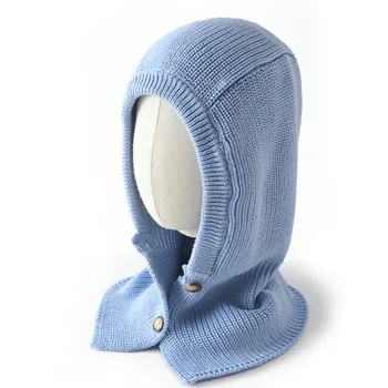 Kış Kaşmir Maske Balaclava Kadınlar için Yumuşak Yün Örme Kasketleri Unisex Açık Kalın Sıcak kulak koruyucu Boyun Sıcak Şapka Tutmak