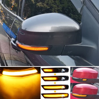 2 ADET Yeni Yan Ayna Göstergesi Dinamik Flaşör LED sinyal lambası Ford Focus İçin Mk2 Mk3 Mondeo Mk4